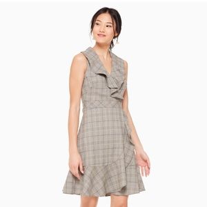 NWOT Kate Spade Ruffle Plaid Dress